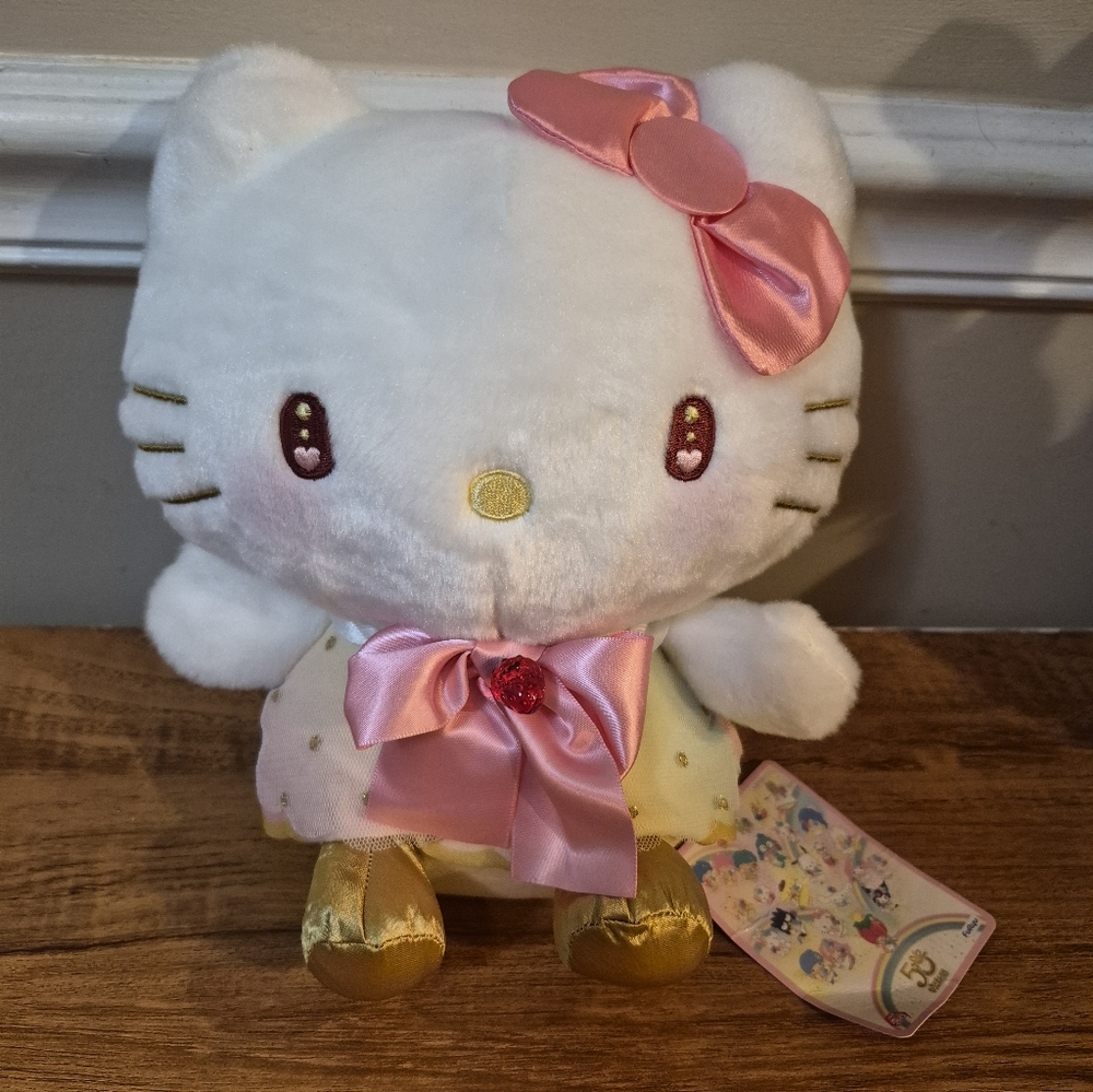 Sanrio Hello Kitty Strawberry Newspaper 50th Anniversary Plush